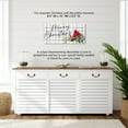 thumbnail image 3 of LifeSong Milestones Merry Christmas Cardinal Sign Checkered Wood Farmhouse Wall Decor, 3 of 6