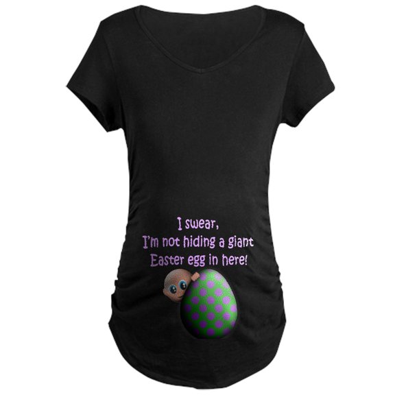 CafePress - Easter Baby Maternity T Shirt - Maternity Dark T-Shirt