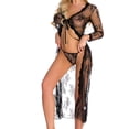 thumbnail image 3 of Conjunto de ropa interior sexy Traje de lencería de encaje Ropa sexy lavada a mano para adultos, Negro, XXL Methold XX000040-30, 3 of 7