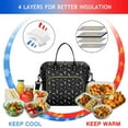 thumbnail image 4 of Black White Halloween Bat Moon Spider Pattern Womens Lunch Box for Work,Insulated Large Lunch Bag for Tween and Teen,Loncheras Para Mujer,Leakproof Adult Lunch Bag for Work,Beach,Travel,Picnic,Camping, 4 of 7