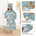thumbnail image 4 of joogoo Blanket Hoodie Cartoon Fox for Oversize Sweatshirt Boys Girls 3-14 YR L, 4 of 7