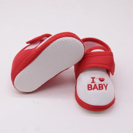 

TOWED22 Slippers For Kids Sandals Prewalker Girls Soft Sole Printing Shoes Cartoon Baby Baby Shoes Red