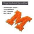 thumbnail image 3 of 4uds Chenille Letra Parches Termoadhesivos Letra Parches Naranja M Alfabeto Decorativo Reparación Bordados Parches para Ropa, Zapatos, Sombreros, Mochilas, 3 of 5