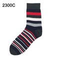 thumbnail image 2 of Flmtop Printemps Automne Mode Hommes Coloré Bande Milieu Tube Élastique Doux Chaussettes en Coton, 2 of 7
