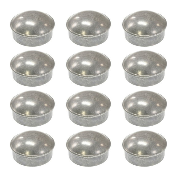 Chain Link Fence 1 3/8" Round Dome External Post Caps | Die Cast Aluminum Caps | Chain Link Caps | (Pack of 12)
