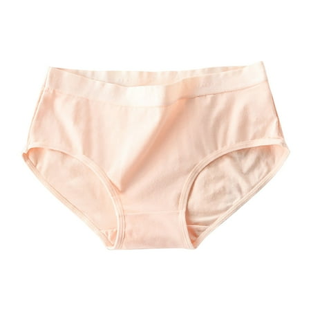 DQRPSEETB Women s Briefs Breathable Mid Waist Plus Size Underwear Ladies Underwear Panties Cotton Womens Plus Size Gift for Halloween Xmas