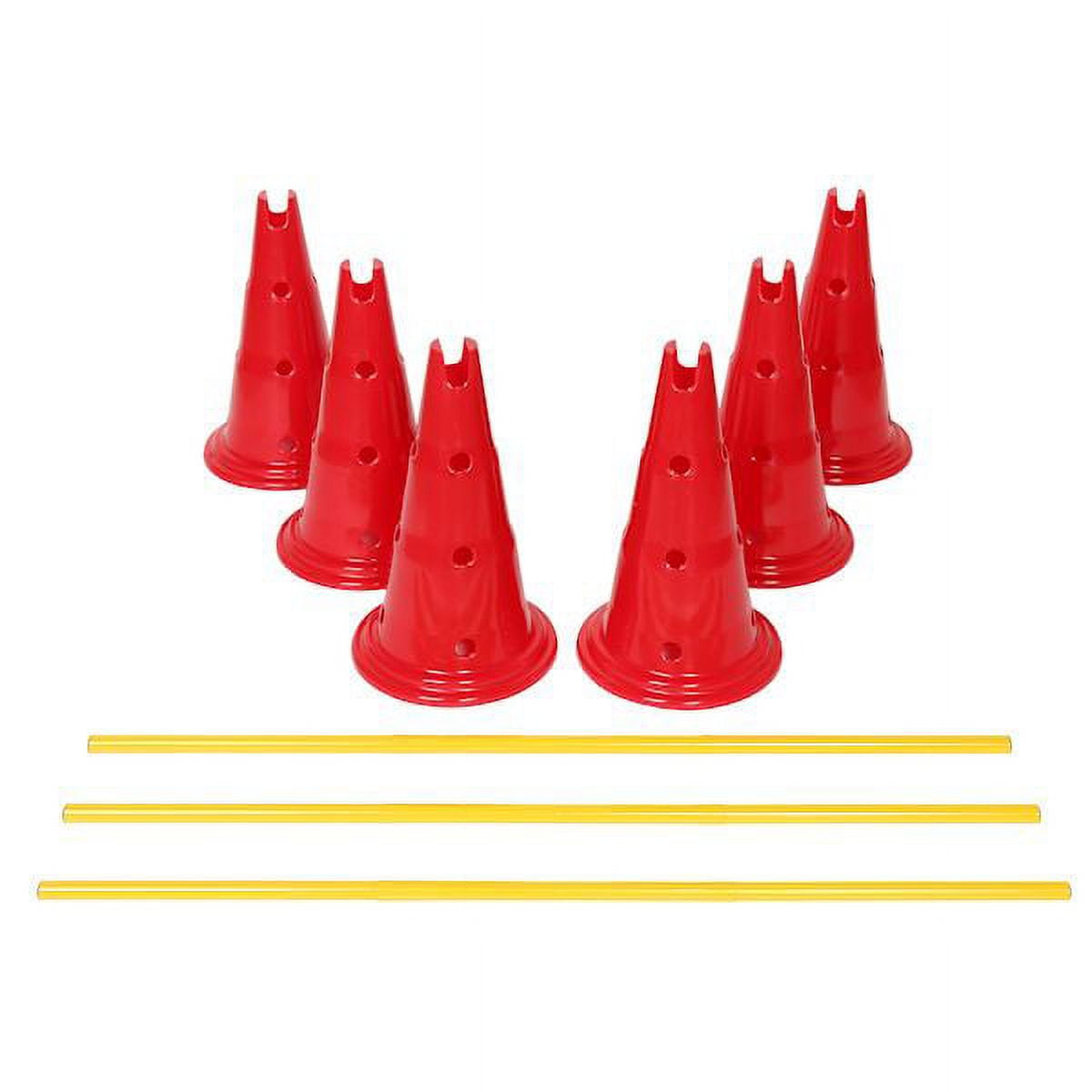 Etna Dog Agility Hurdle Set - 6 Canine Obedience Training Exercise Con