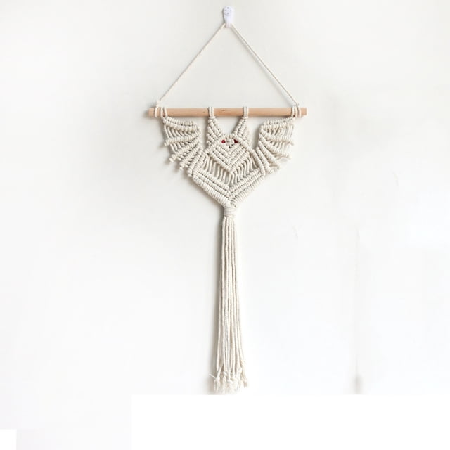 Birdeem Hand-Woven Tapestry Cotton Rope Plant Net Bag Potted Hanging Hanging Basket