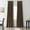 BROWN COFFEE, variant on 1 PANEL GROMMET FAUX SILK WINDOW CURTAINS DRAPE SEMI SHEER 55" WX120"L H20