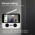 thumbnail image 3 of Zootealy Wireless Visual Doorbell with 4.3" HD IPS Screen, Night Vision, Two-Way Audio, Cycle Charging, Easy Installation, Smart Home Security System, 3 of 7