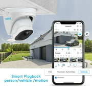 Reolink 8MP Outdoor Security POE Camera, Smart Human/Vehicle Detection, IP66 Waterproof, Audio Record, Time Lapse, Supports Micro SD Card/ Cloud, Work with Smart Home