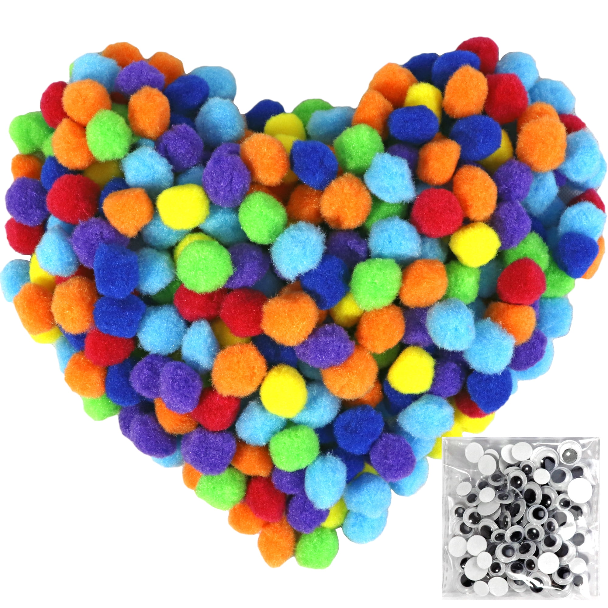 FREE GIFT OFFER Colourful Mixes 6mm 8mm 10mm 20mm Cardmaking Crafts POM POMS 