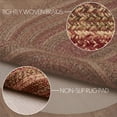 thumbnail image 4 of VHC Brands Cider Mill Jute Oval Primitive Area Rug, Detached Non-skid Pad 27x48, 4 of 6