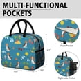 thumbnail image 6 of Beagle and Beach Blue Pattern Insulated Leakproof Lunch Box for Work, Lunch Bag for Women Men, Loncheras Para Mujer for Beach Travel Picnic Camping, 6 of 6
