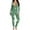 Green, variant on VerPetridure Women's Christmas Long Sleeve Button Down Jumpsuits for Women Elk Print Casual One Piece Pajamas Outfits Straight Leg Long Pants Home Sleepwear