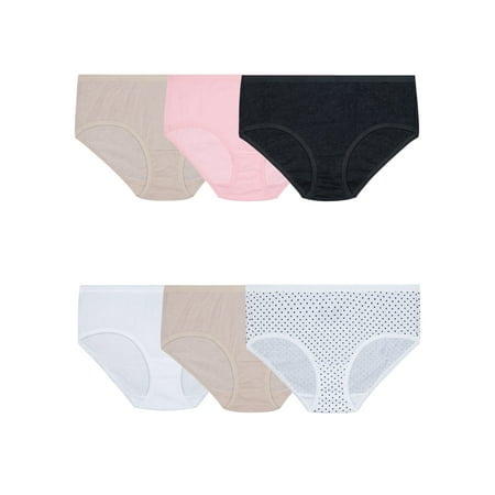 Fruit of the Loom Women s Premium Ultra Soft Hipster Panty  6 Pack  Sizes 5-9