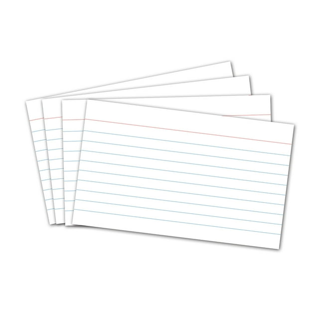 KAKOWELY Ruled Record Card 210PCS Record Cards Ruled Both Sides Ruled Writing Papers (White)4.96"X2.99"X1.42"