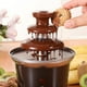thumbnail image 1 of Fuente de fondue de chocolate de 3 niveles，perfecto para postre fiesta queso nacho barbacoa Sunnimix fuente de fondue de chocolate, 1 of 7