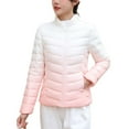 thumbnail image 2 of Women's Jacket Winter Stand Up Collar Down Jacket With Zipper Lightweight And Versatile Slim Down Jacket With Pockets For Winter Cute Fall Outfits for Women,Womens Lightweight Jackets 3XL, 2 of 9
