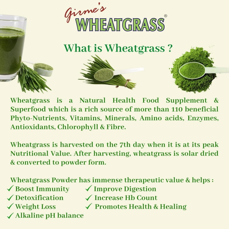 Wheatgrass powder clearance benefits