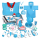 thumbnail image 1 of Kit De Juego De Doctora Dentista Didáctico Para Infantiles Malubero, Azul, 1 of 5