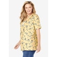 thumbnail image 2 of Woman Within Plus Size 7-Day Layer-Look Elbow-Sleeve Tee, 2 of 6
