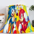thumbnail image 3 of Manta con estampado 3D de Sonics, manta fina para dormir, manta cálida para dormitorio de niños, manta para sala de estar, sofá, regalos, 3 of 5