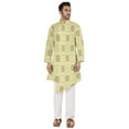 thumbnail image 5 of Atasi Indian Designer Kurta For Mens Casual Traditional Printed Ethnic Long Shirt Kurta, 5 of 7
