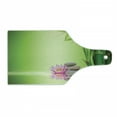 thumbnail image 1 of Spa Cutting Board, Garden Self-Control Freshening Insight in Daily Life Mindful Activity Print, Decorative Tempered Glass Cutting and Serving Board, Wine Bottle Shape, Green Pink, by Ambesonne, 1 of 1