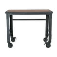 thumbnail image 6 of Duramax Rolling Industrial Desk with Wooden Top 46 inches x 24 inches, 6 of 16