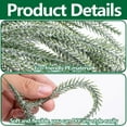 thumbnail image 3 of Pakyozj 45Pcs Christmas Snow Norfolk Pine Branches with Red Berry Stems,Artificial Xmas Branches Pine Tree Needle,Berries White Frosted Fake Greenery Norfolk Pines Stems Sprigs for Garland Home Decor, 3 of 7