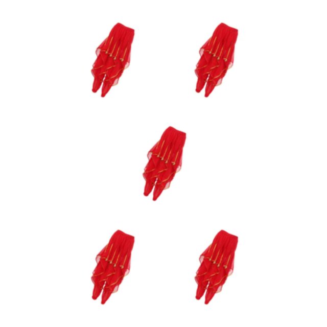 Jumpingount Pantalones de harén de danza del vientre para mujer Pantalones de Halloween árabes holgados tribales Disfraces Rojo Type2