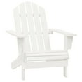 thumbnail image 6 of vidaXL Patio Adirondack Chair with Ottoman&Table Solid Fir Wood White, 6 of 12