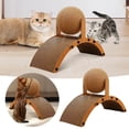 thumbnail image 2 of Tapis à Gratter pour Chat avec Design Incliné pour Félins d'Intérieur, Carton Ondulé Durable et Corde en Sisal Naturel, 2 of 4