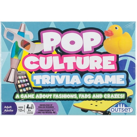 Pop Culture Trivia - A Game About Fashions Fads and Crazes - Features 220 Cards with Over 800 Questions and Answers - Ages (Best Pop Culture Trivia Questions)