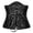 Black, variant on Womens Shapewear Women's Floral Overbust Corset Top Waist Cincher Shapewear Bustier Trim Red,S