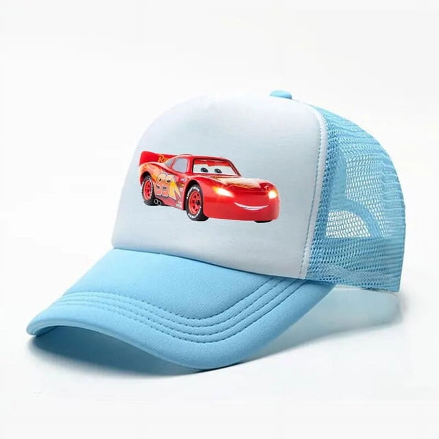 Sombrero de disney Cars para niño, gorro de anime para niñas de 3-12 años, regalo de Navidad para bebé, gorras para el sol, gorras ajustables para coches