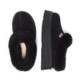 thumbnail image 3 of EVER AU Women Topknot Leather Slippers - Black, 3 of 11