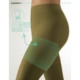 thumbnail image 4 of CALZITALY Plus Sizes Anti-Chafing Opaque Tights | 60 DEN | L - 4XL | Black | Italian Hosiery (XL, Olive Green), 4 of 7