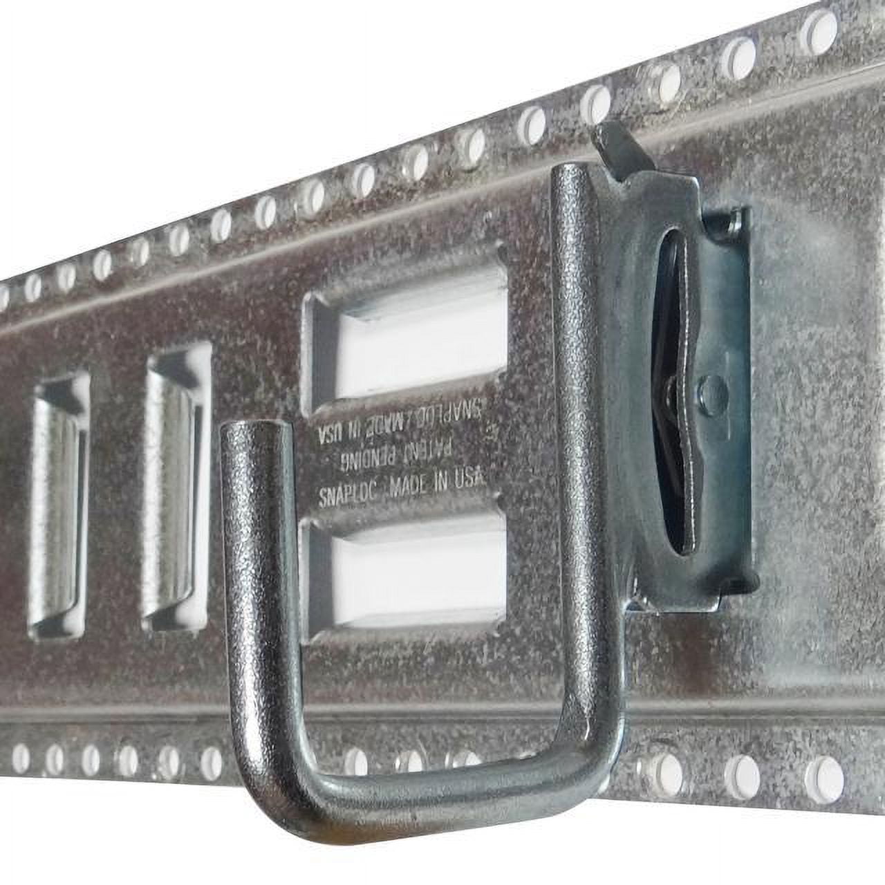 SNAP-LOC E-Track Multi-Purpose J-Hook 10 Inch Hanger 2-Pack, Logistic Tie-Down for Pickups, Trucks, Trailers