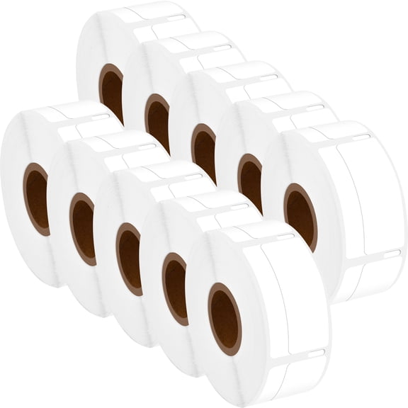 GREENCYCLE (10 Roll/ 500 Labels per Roll) Return Address Label Compatible for Dymo 30330 LabelWriter 3/4" x 2" (19mm x 51mm) Die-Cut Standard White Paper Shipping Mailing Direct Thermal Labels