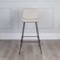 thumbnail image 3 of Capri Modern Leatherette Bar Stool, 25-inch/29-inch Seat Height, 3 of 3