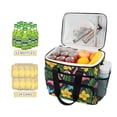 thumbnail image 2 of FORMRS Insulated Cooler Bag 24 Cans Capacity Soft Leakproof Lunch Box with Side Pockets, Flamingo Floral Pattern, 2 of 7