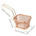 thumbnail image 2 of IFANLANDOR 1Pack Oil Fry Basket Stainless Steel Round Corner Prevent Scald for Restaurant Owners Cooking, 2 of 8