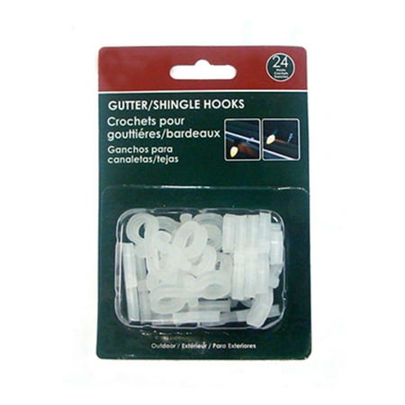 24ct Gutter And Shingle Outdoor Light Hook Clips Com 24ct Gutter And Shingle Outdoor Light Hook Clips