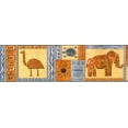 thumbnail image 2 of Global Spirit Animals Peel & Stick Wallpaper Border Removable Safari Animals Wall Decor, 15 ft. x 5 in., 2 of 5