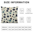 thumbnail image 5 of COMIO Navy Blue Cream Throw Pillow Covers Polka Dot Throw Pillows Outdoor Boho Design Brush Strokes Decorative Pillowcase Square Cushion Cover Pillow Case for Home Sofa Couch Bed, 5 of 5