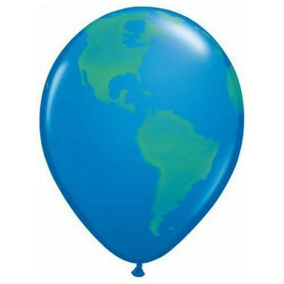 LOONBALLOON Alien, Space, Earth Theme Balloons, 11″ GLOBE