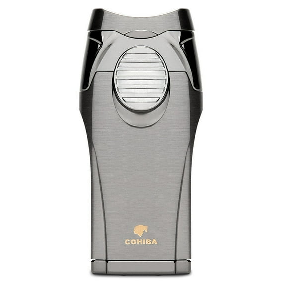 Cigar Lighter Windproof Direct Punch Multifunctional With Cigar Holder Cigar Drill Cigarette Lighter