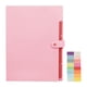 thumbnail image 2 of Bolsa organizadora de documentos para cierre de botones A4 | Carpeta de oficina de plástico 12,2 x 9,06 in | Negro, Azul Celeste, Rosa, Púrpura, Gris, Verde | Duradero, ligero, fácil de limpiar, 2 of 6